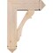 Ekena Millwork Olympic Arts and Crafts Smooth Bracket w/ Offset Brace, Douglas Fir, 7 1/2"W x 22"D x 30"H BKT0806X22X30OLY03SDF - alternate 4